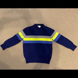 Crewcuts blue striped sweater